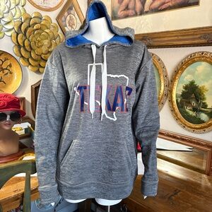 WEAR CODE SZ M PREOWNED TEXAS GREY HOODIE FOOTBALL